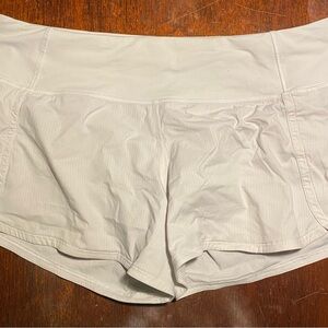 White Lululemon Speed Up Low Rise